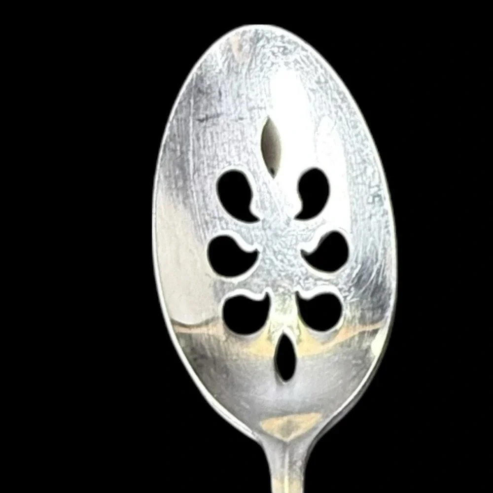 Gorham Georgetown Satin 18/8‎ Stainless Korea Flatware Slotted Spoon 8.5